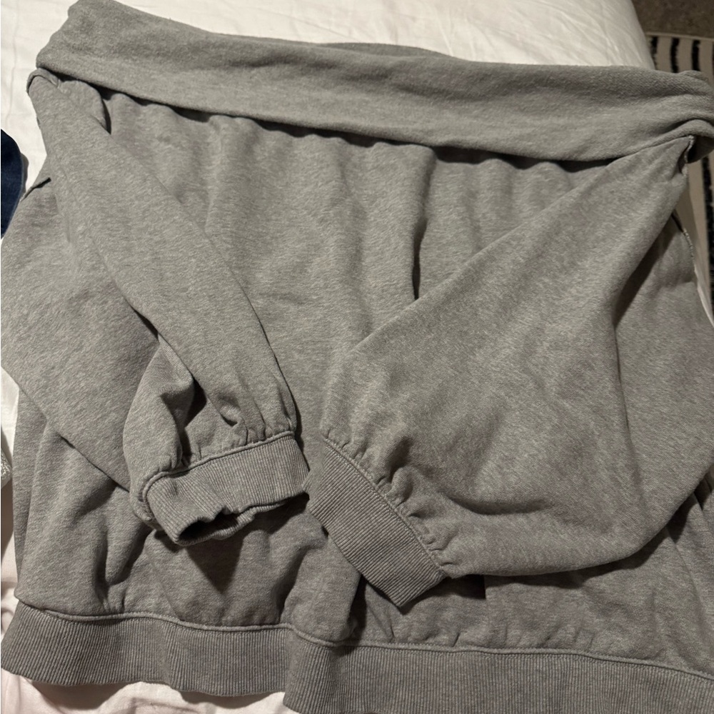 Pilcro Light Gray Textured Top